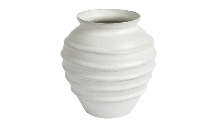 Argos Home Reactive Glaze Ceramic Vase - White