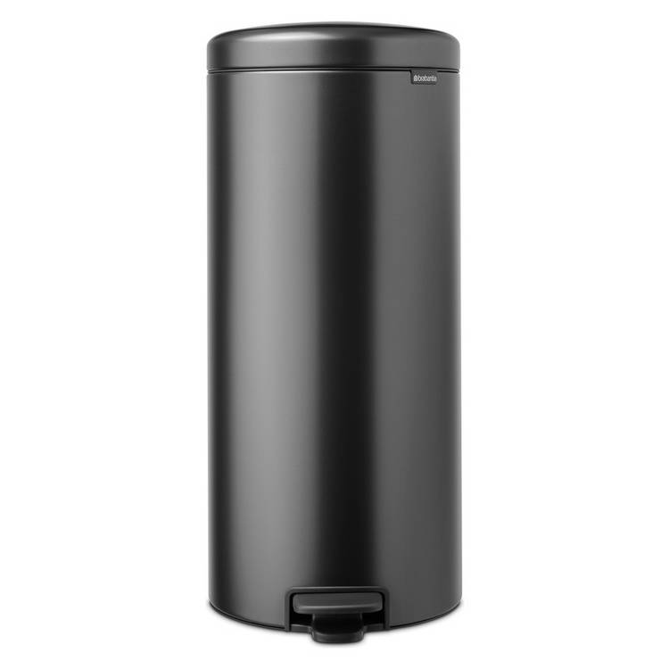 Brabantia 30 Litre New Icon Pedal Bin - Confident Grey 0
