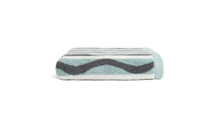 Habitat Retro Wave Geo Hand Towel - Multicoloured