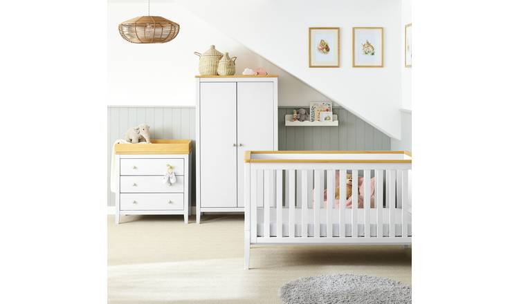 Cuggl Canterbury Nursery 3 Piece Furniture Set - White