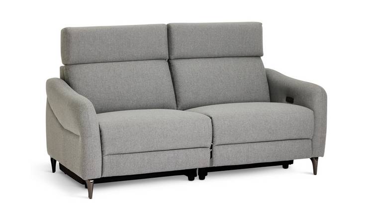 Habitat Elias Fabric 2 Seater Recliner Sofa - Grey