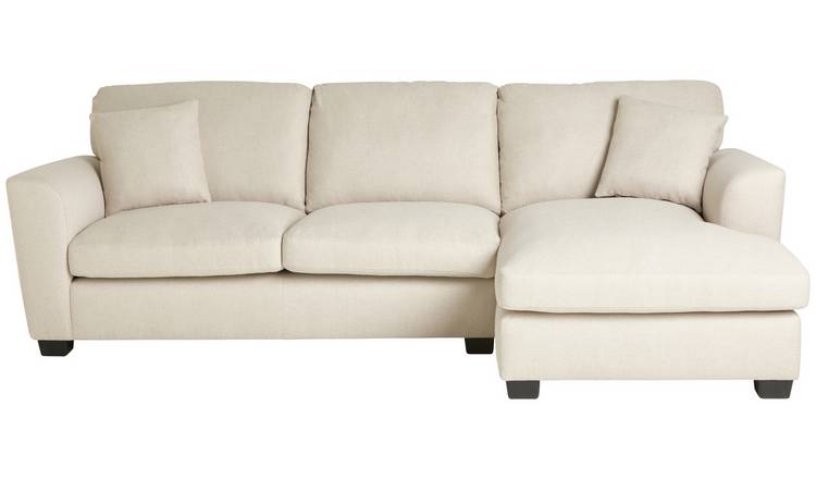 Argos Home Joelle Right Hand Corner Chaise Sofa - Stone