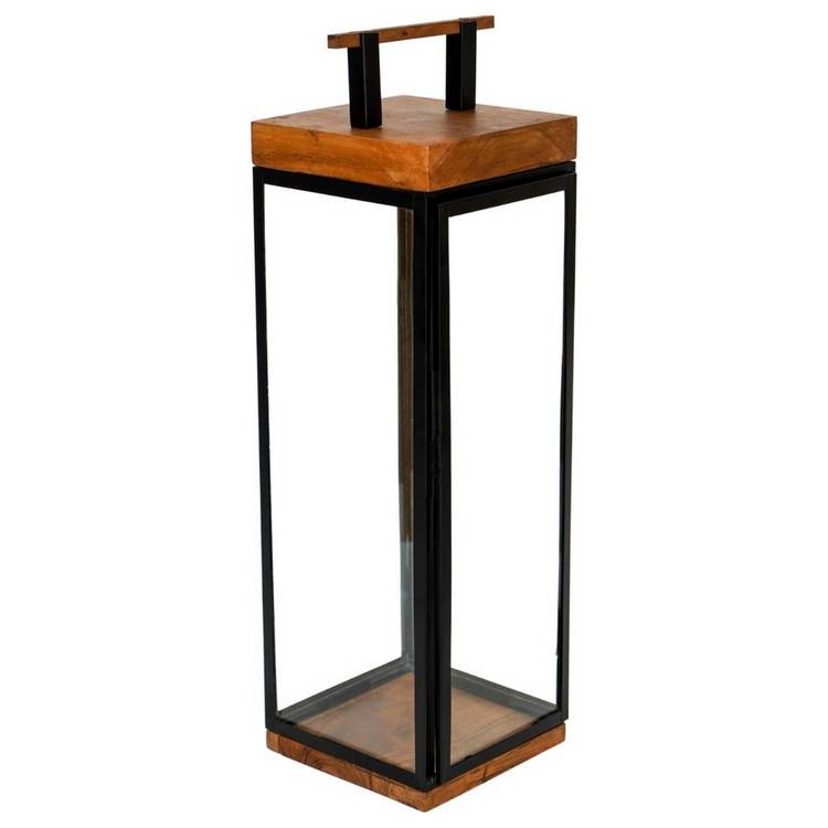 Grace Tall Lantern - Black 0