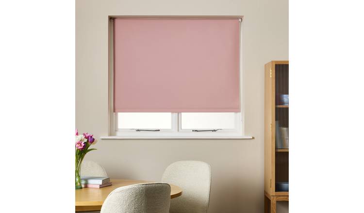 Habitat Blackout Blush Roller Blind - 180cm
