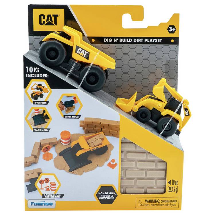 Cat Dig N' Build Dirt Playset 10 Oz 0