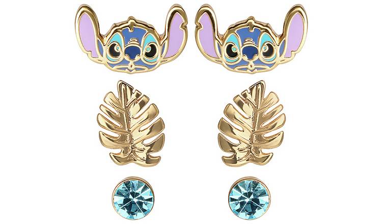 Disney Lilo & Stitch Stud Earring Set - Pack of 3 