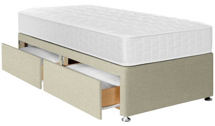 Argos Home Elmdon Single 2 Drawer Divan Bed - Natural