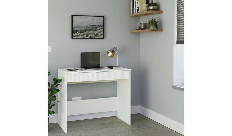 GFW Rankin 1 Drawer Office Desk - White