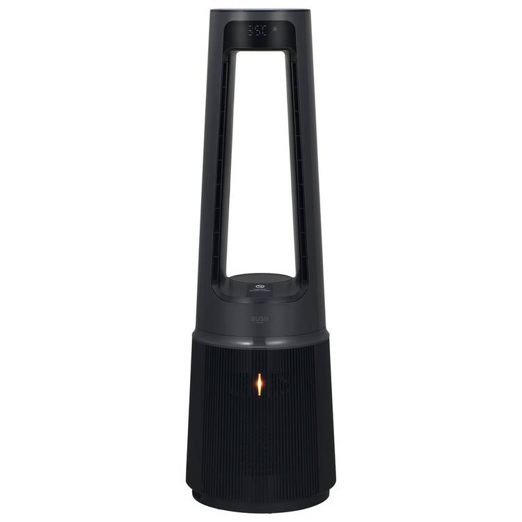 Bush Black Bladeless Hot + Cool Tower Fan 0