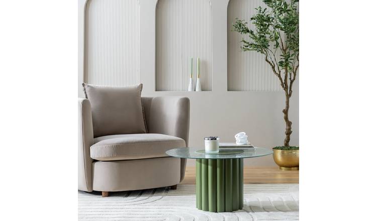 Habitat Cicely Round Coffee Table - Green