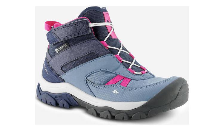 Decathlon Kids' Waterproof Walking Shoes Blue Uk 1