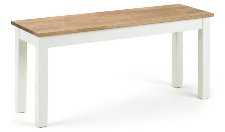 Julian Bowen Coxmoor Oak Dining Bench - Ivory