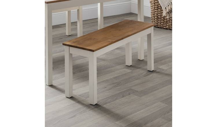 Julian Bowen Coxmoor Oak Dining Bench - Ivory