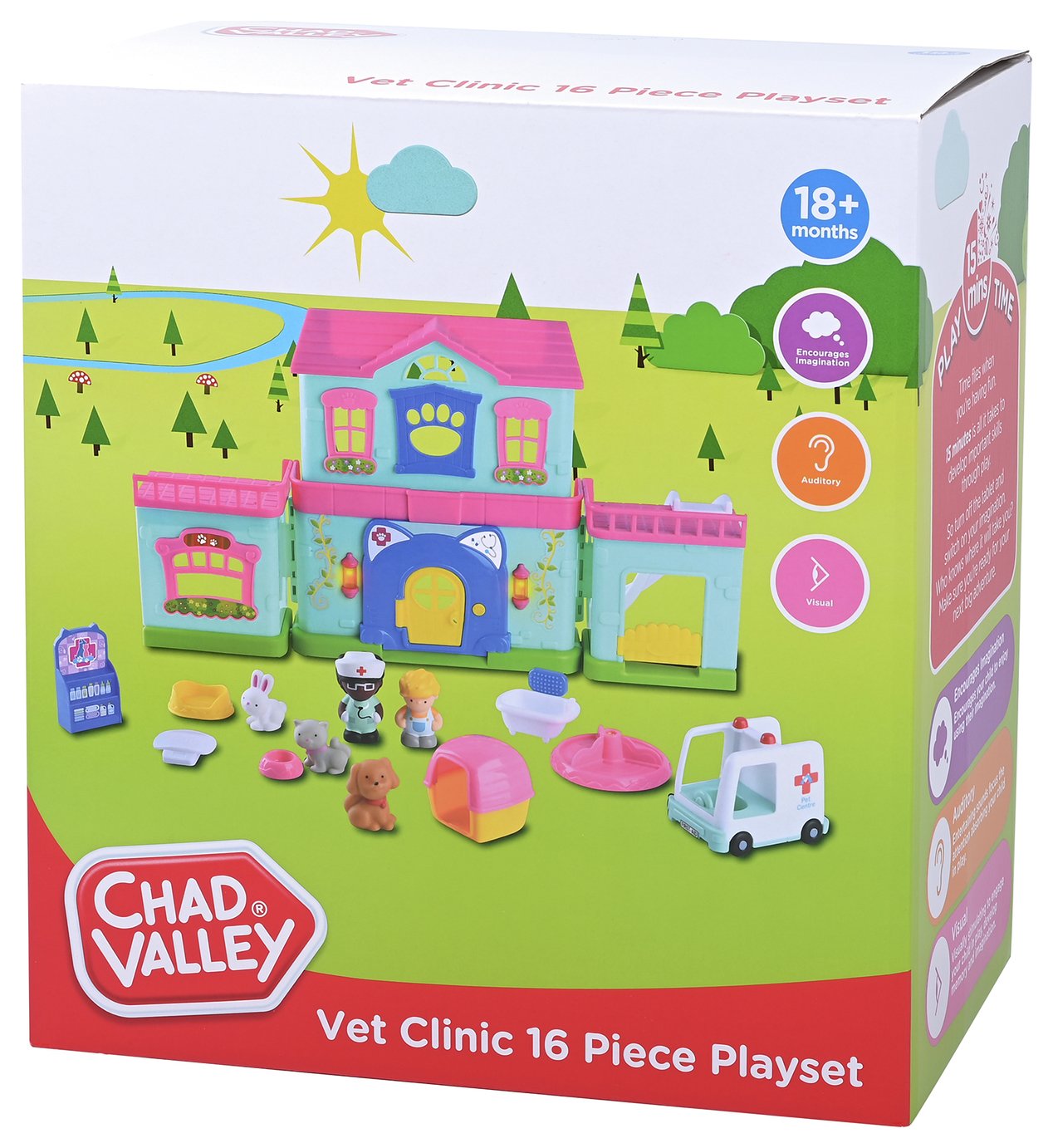 Chad Valley Vet Clinic – 16 Piece Playset