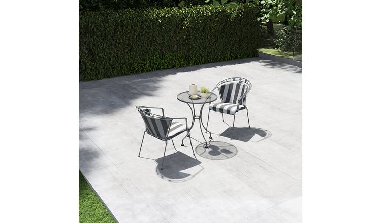 Pacific Elegance 2 Seater Metal Garden Bistro Set