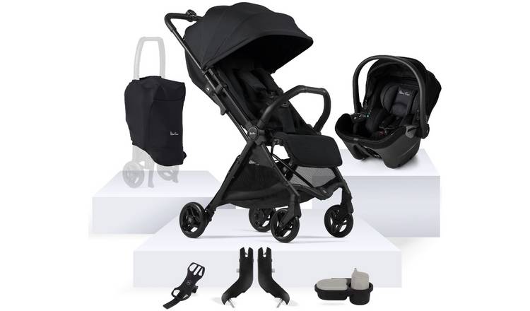 Silver Cross Jet Stroller Pack Of 8 Bundle - Black