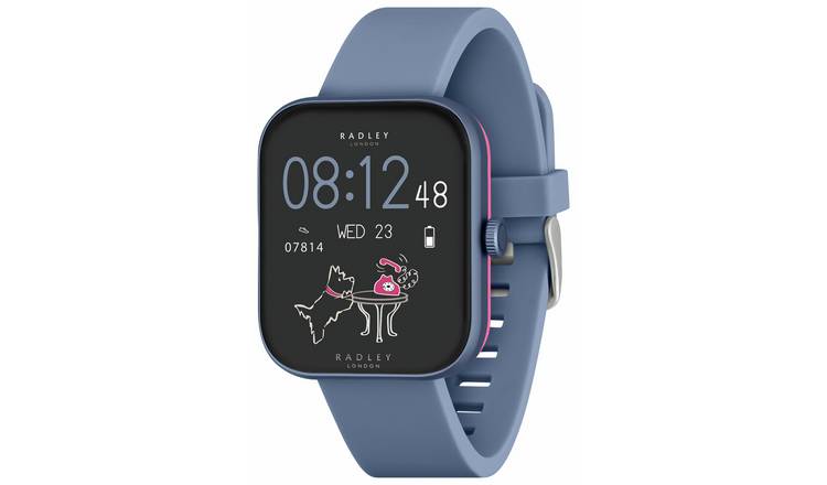 Radley Denim Blue Silicone Strap Calling Smart Watch