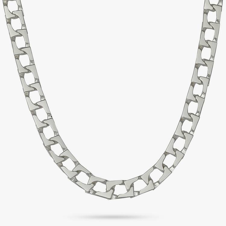 Revere Sterling Silver 20 Inch Squared Curb Chain 0