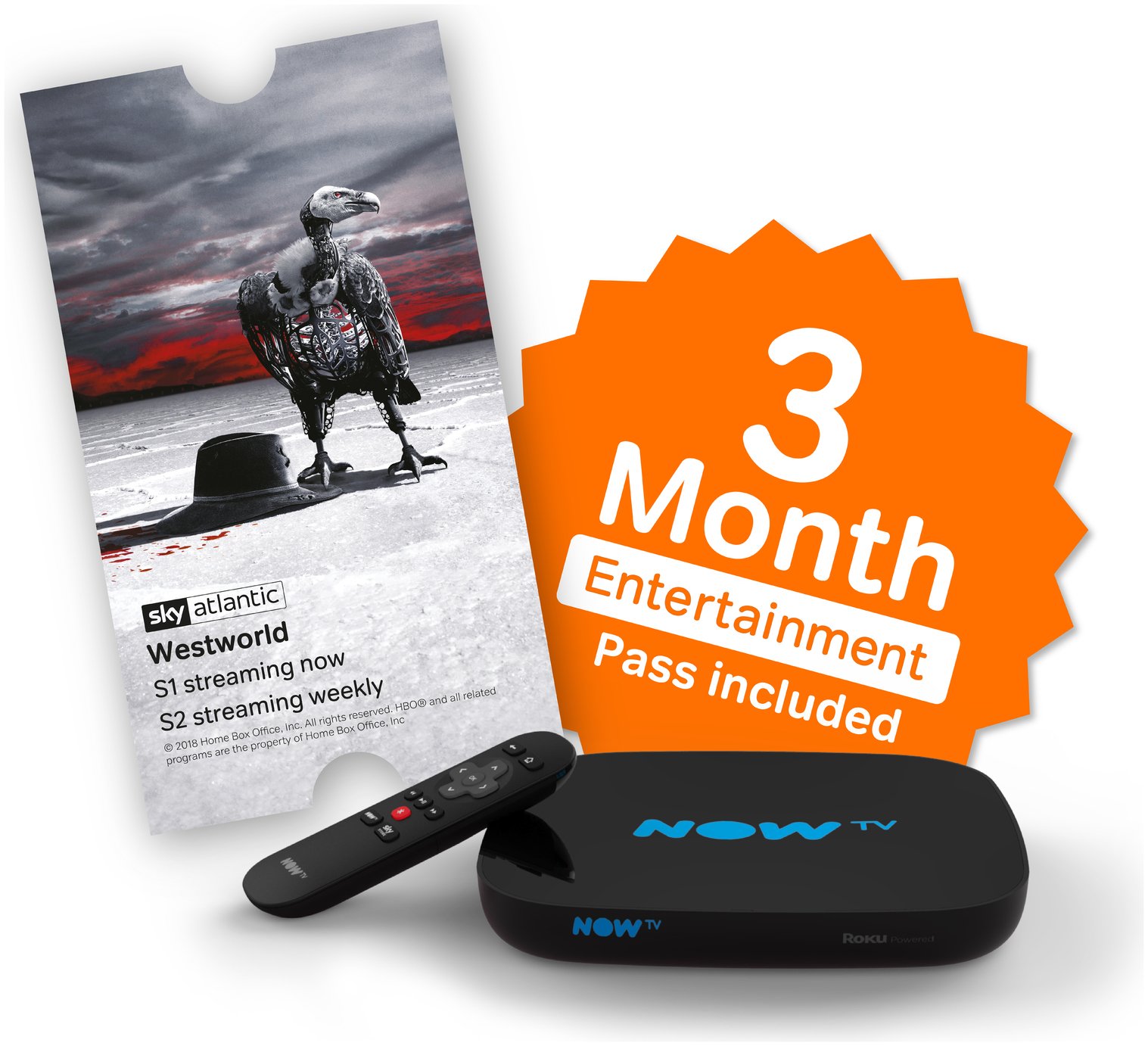 NOW TV Smart Box with 3 Month Entertainment Pass