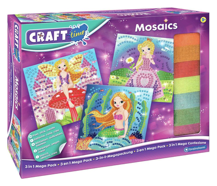 Craft Time Mosaics 3-in-1 Mega Pack