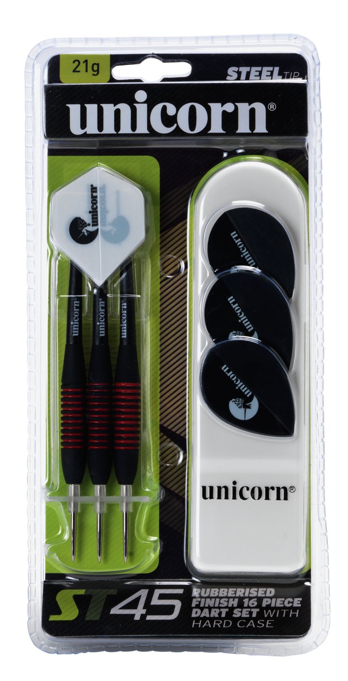 Unicorn ST45 21g Rubberised Steel Darts Set review
