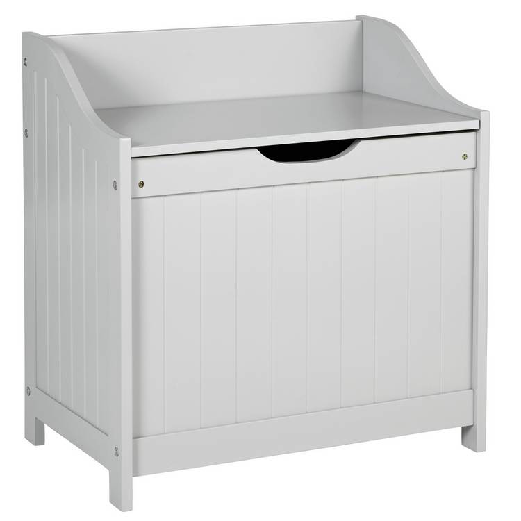 Argos Home 60 Litre Monks Bench Style Laundry Box - Grey 0