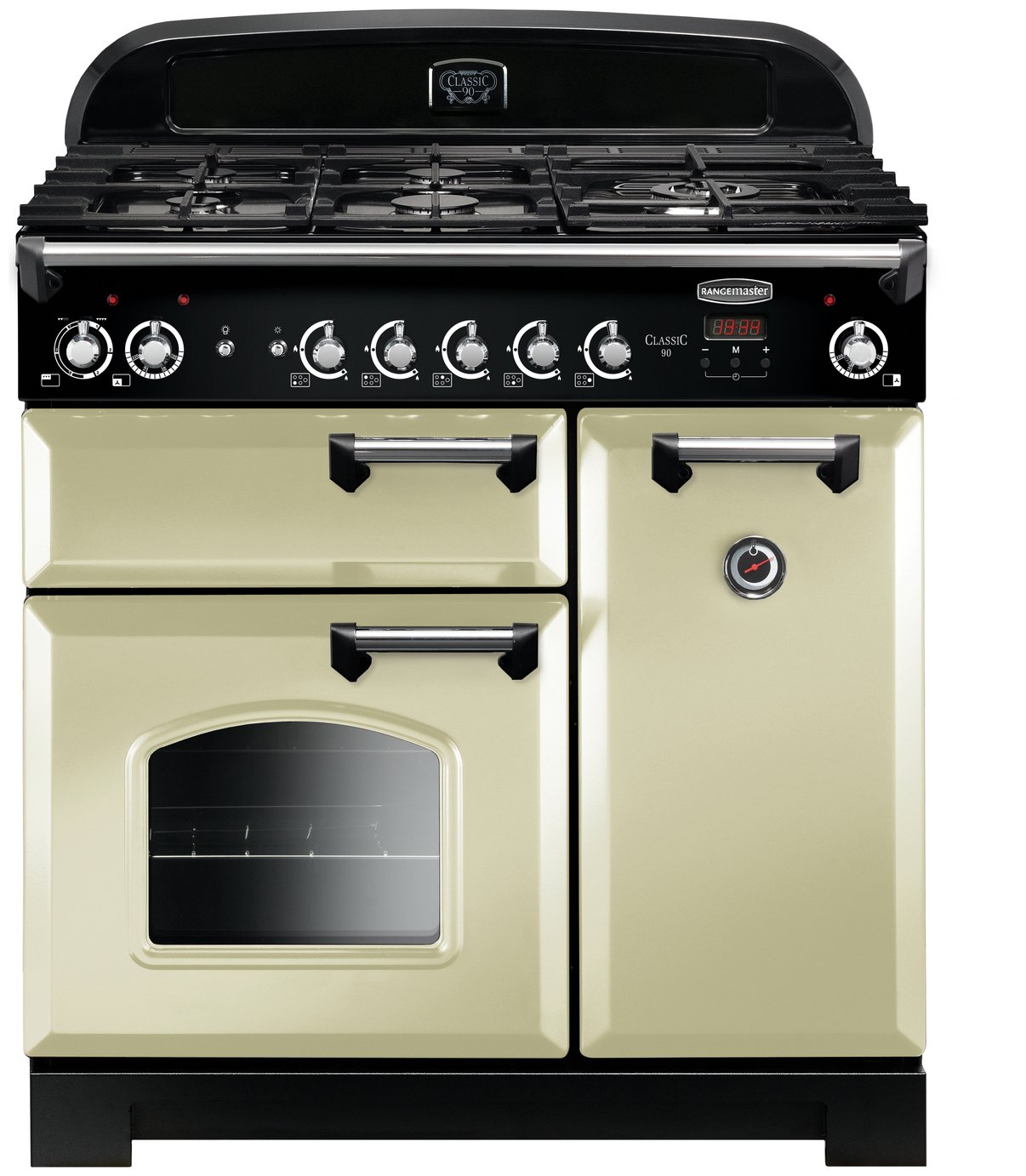 Rangemaster Classic 90cm Dual Fuel Range Cooker - Cream