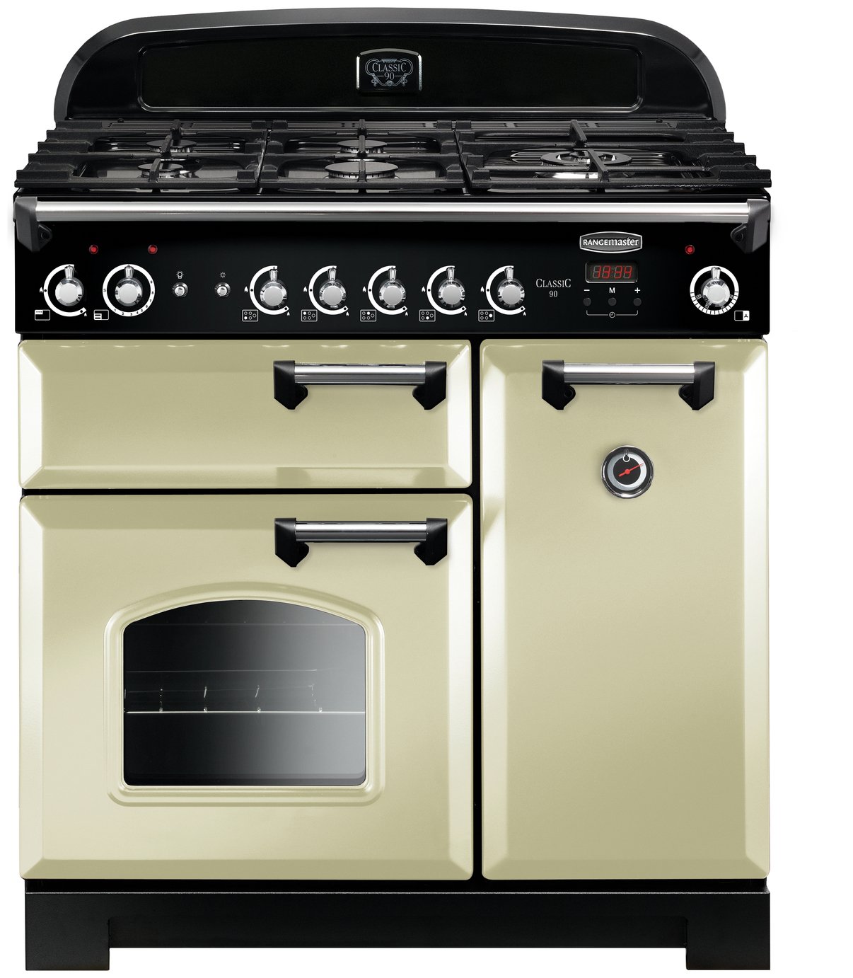 Rangemaster Classic 90cm Gas Range Cooker - Cream