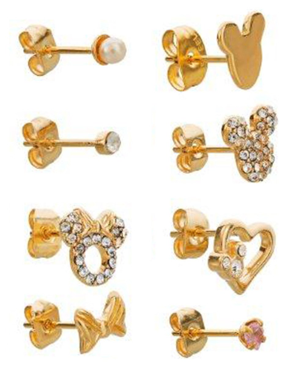 Disney Minnie & Mickey Crystal Set Single Earrings -Set of 8
