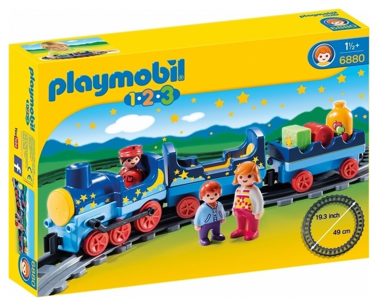 Playmobil 6880 123 Night Train with Track