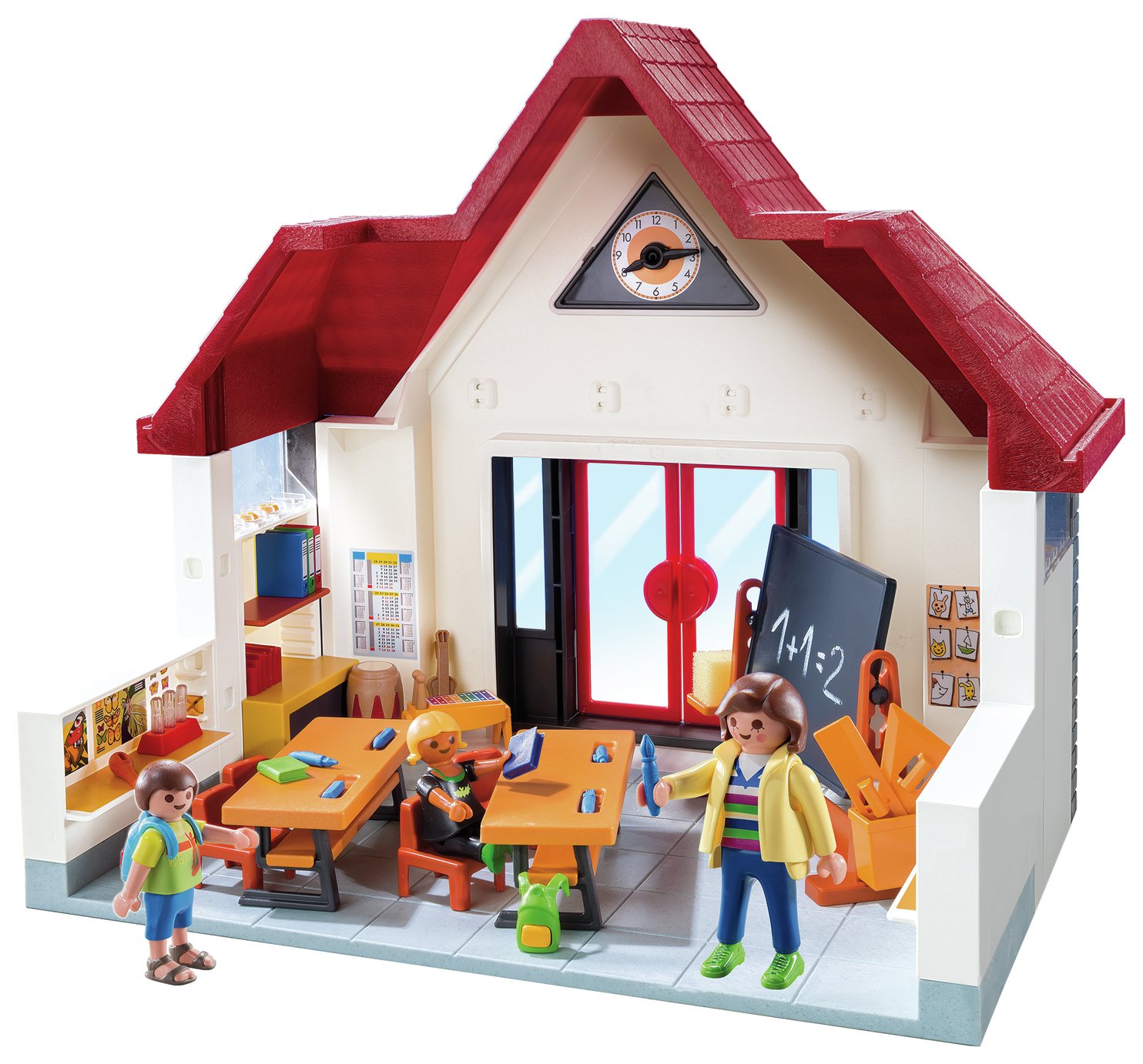 Playmobil 6865 City Life School House with Moveable Clock Hands