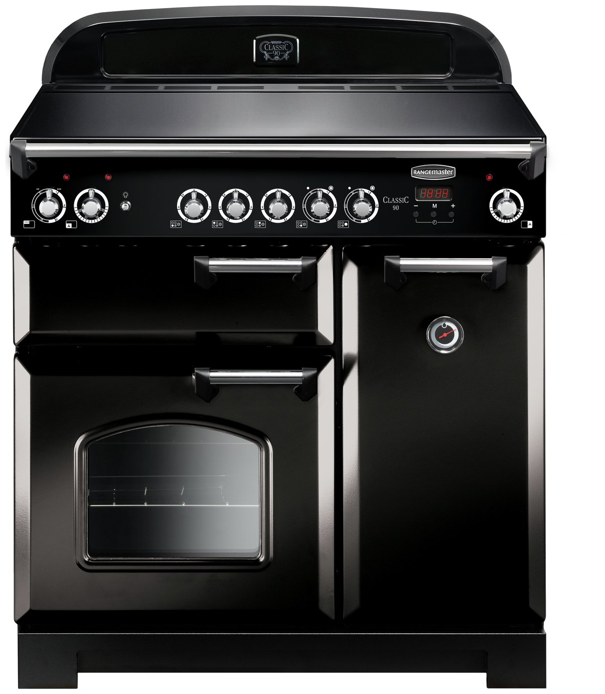 Rangemaster Classic 90cm Ceramic Range Cooker - Black