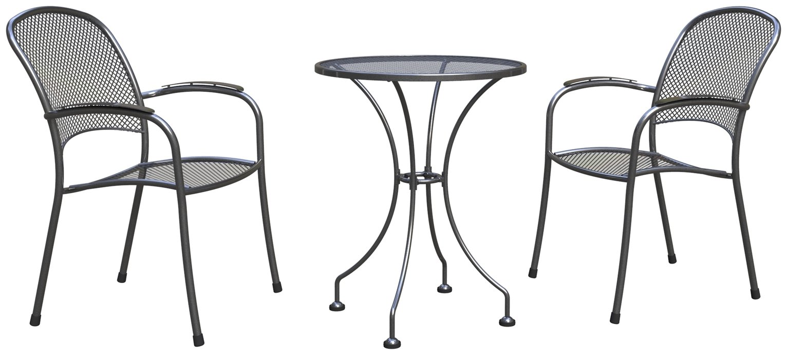 Royal Garden Carlo 2 Seater Metal Bistro Set