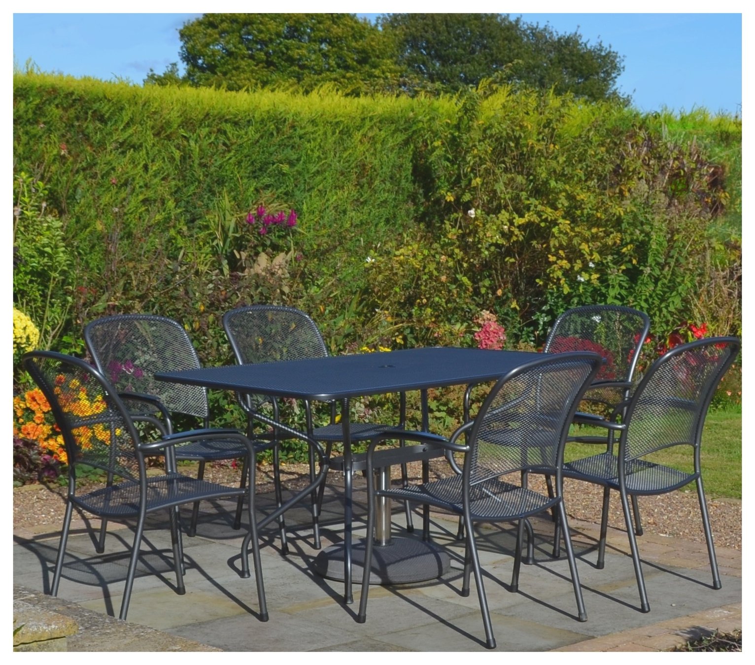 Royal Garden Carlo 6 Seater Metal Patio Set