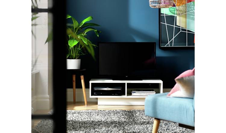 White cube store storage tv stand