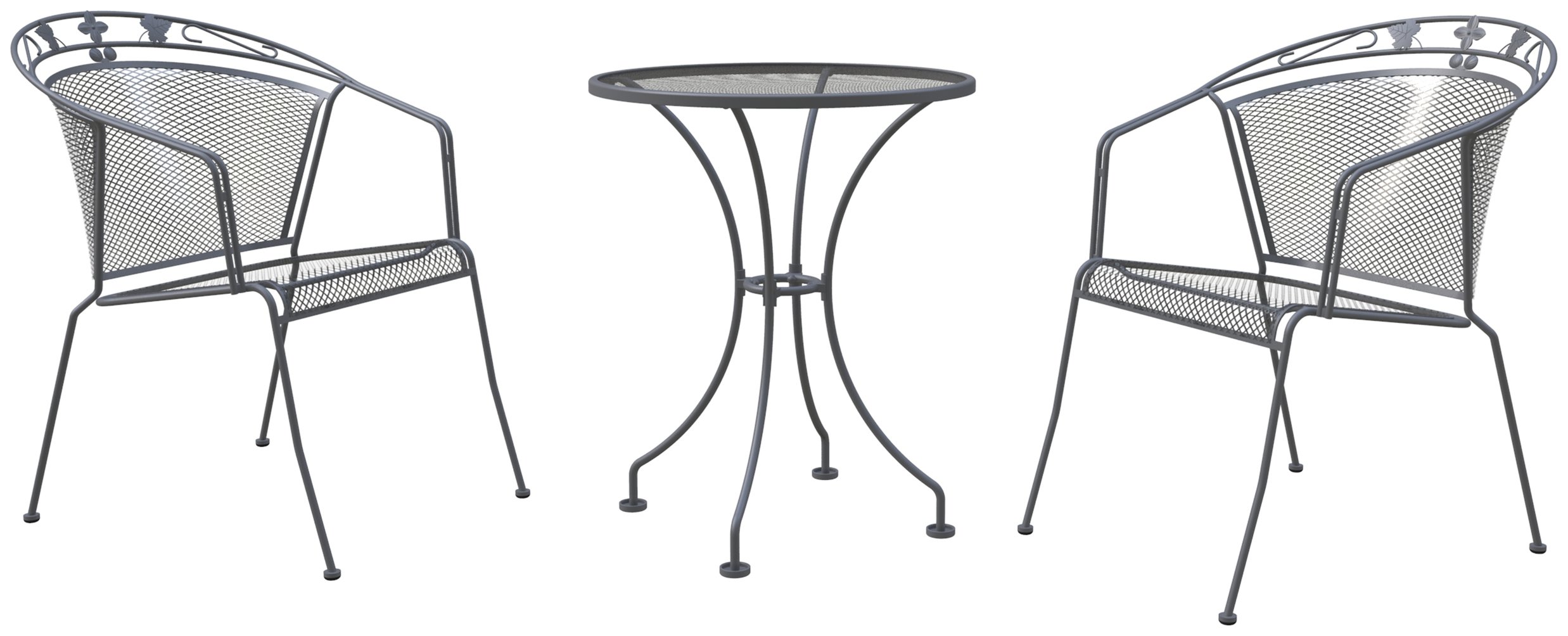 Royal Garden Elegance 2 Seater Metal Bistro Set