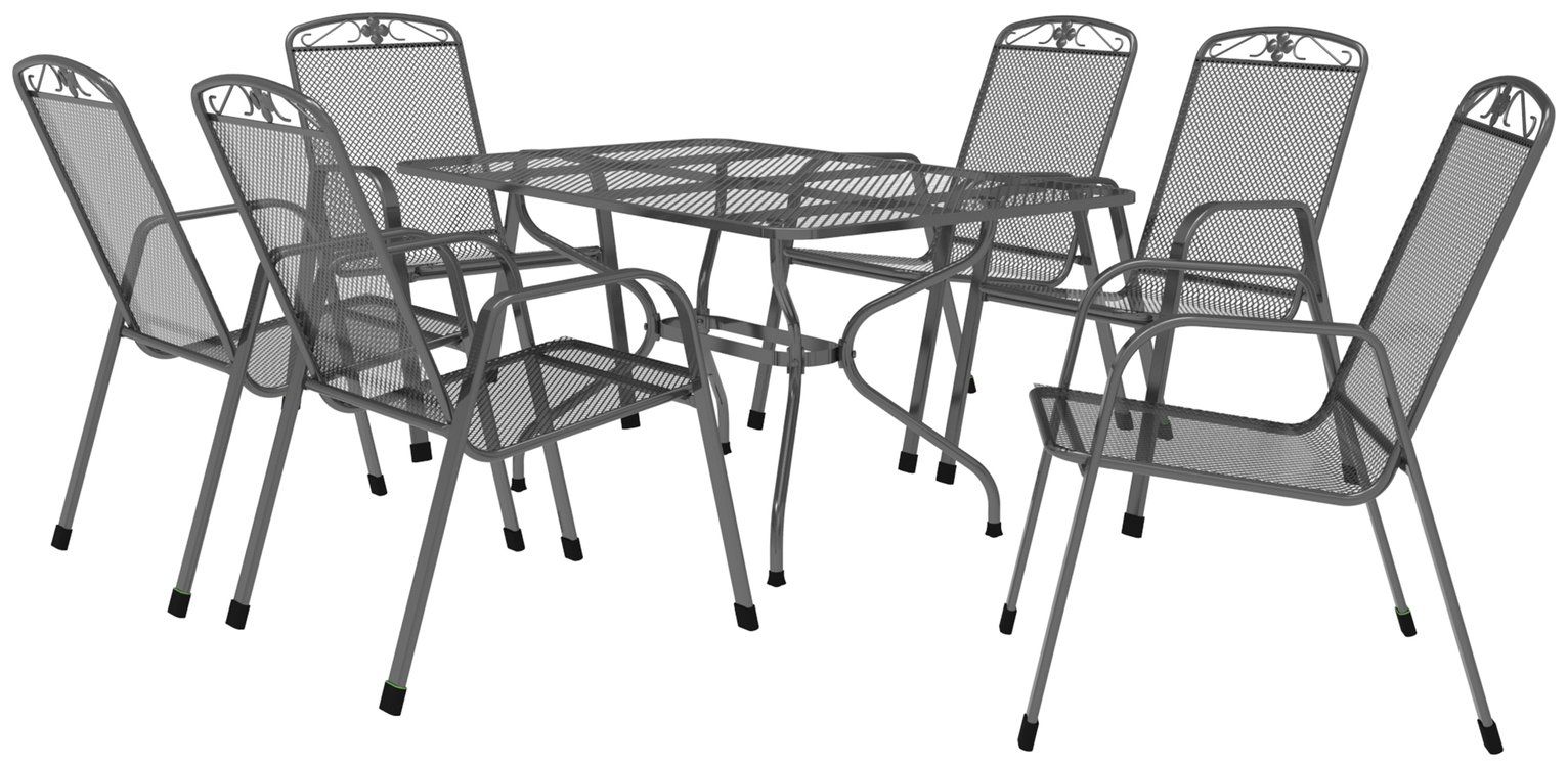 Royal Garden Savoy 6 Seat Rectangular Table and Chair Set at Argos review