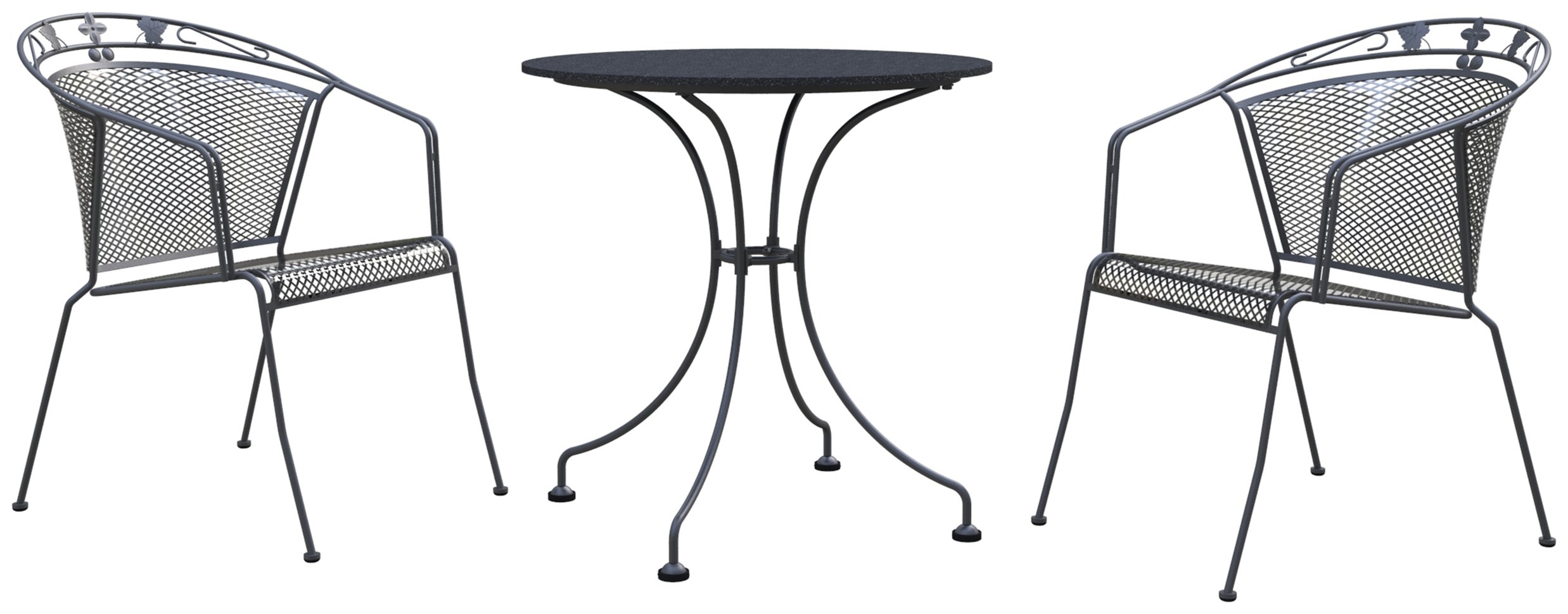 Royal Garden Elegance 2 Chairs Steel Bistro Set at Argos review