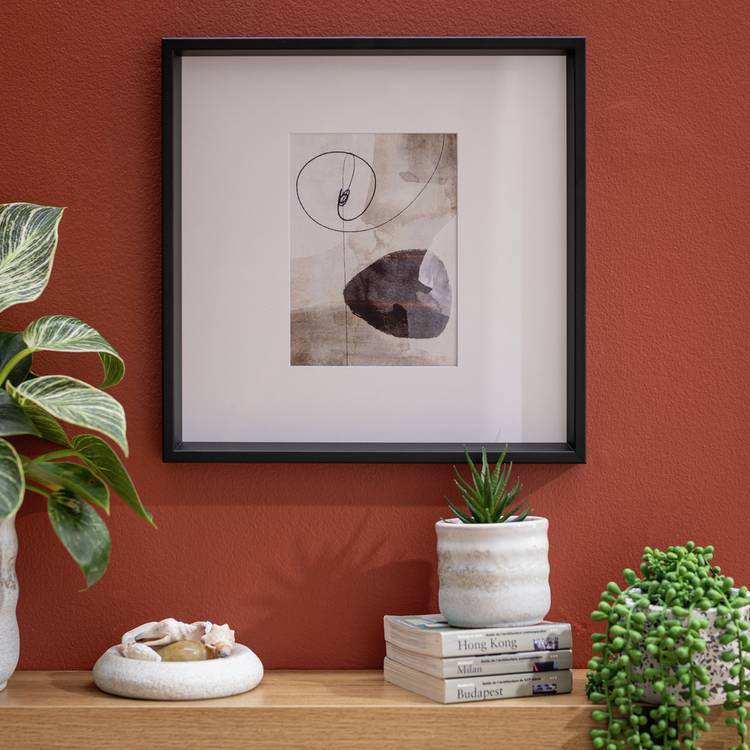 Habitat Black Wooden Picture Frame - 5x7" 0