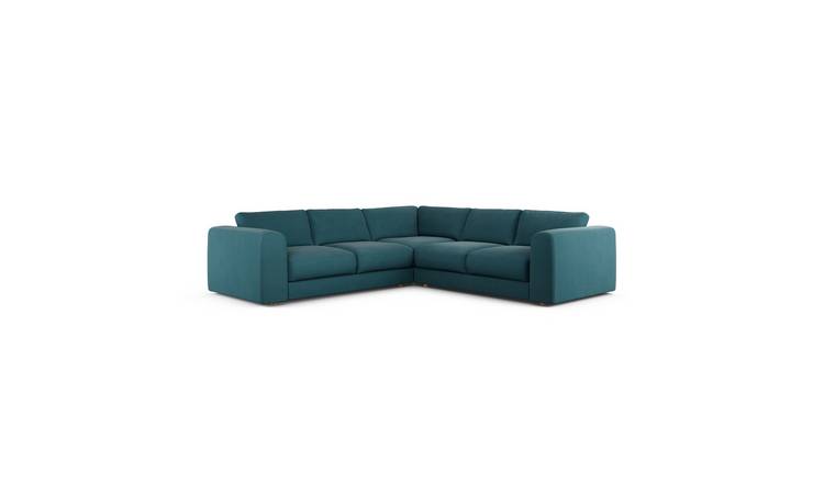 Habitat Ayr Reversible Corner Sofa - Teal
