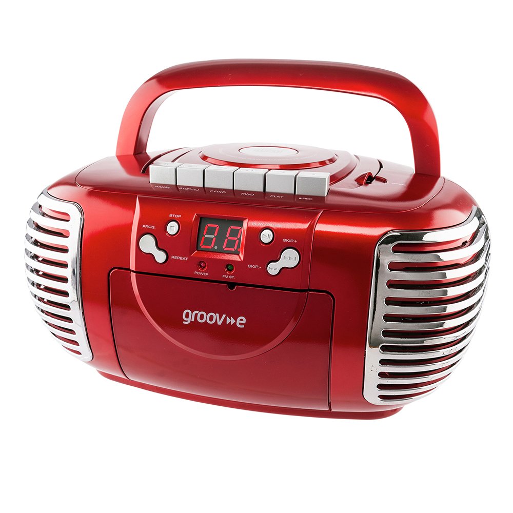 Groov-e Retro CD Boombox with Cassette & Radio Review