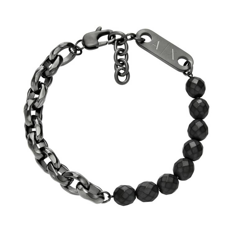 Armani Exchange Gunmetal and Hematite Chain Bracelet 0