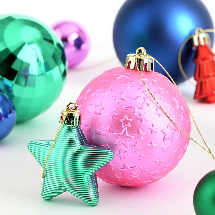 Habitat Pack of 49 Scandi Christmas Baubles 0