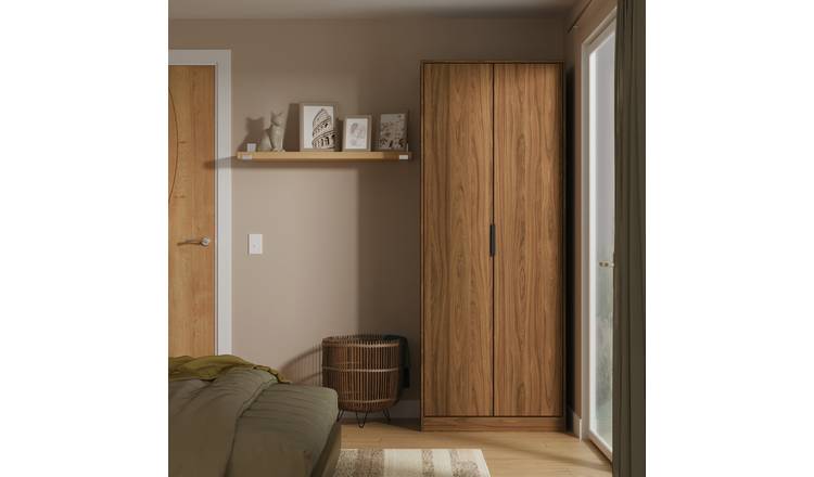 Welcome Bergen 2 Door Wardrobe - Walnut