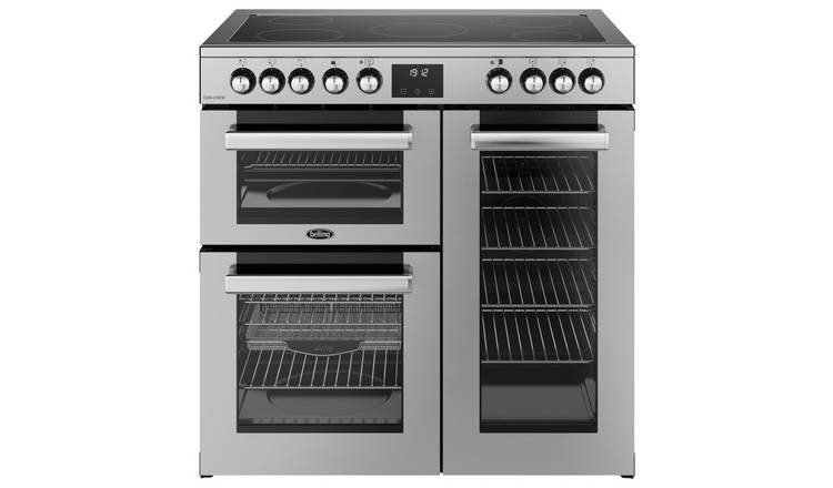 Belling 90cm Double Oven Electric Range Cooker - S/Steel