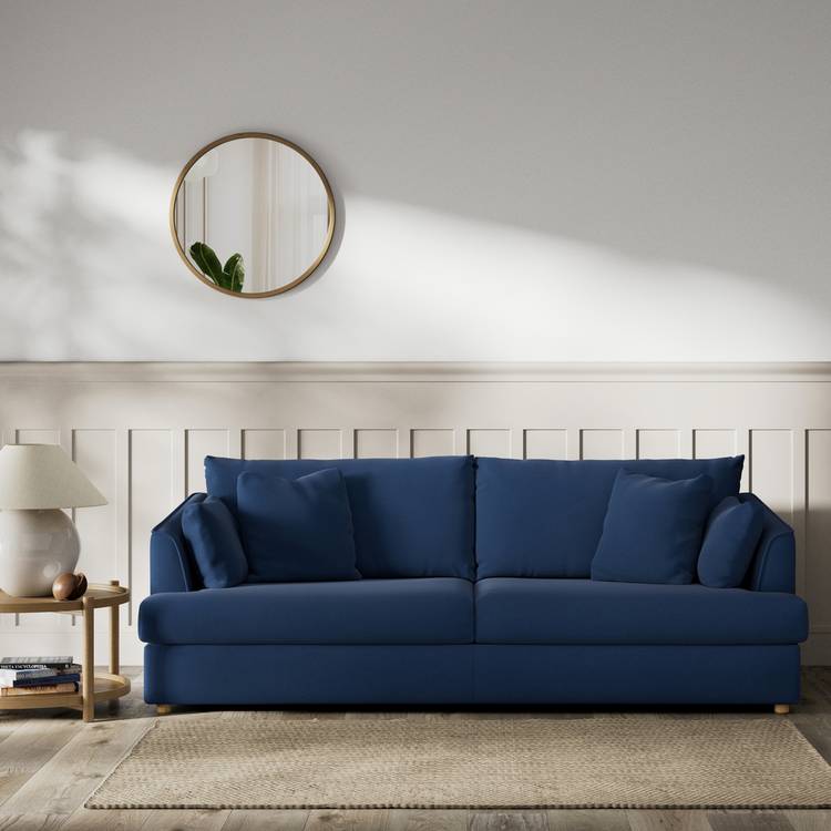 Habitat Holmfirth Fabric 4 Seater Sofa - Navy 0