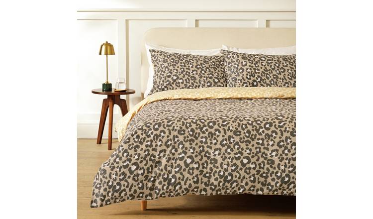 Argos Home Leopard Brown Bedding Set - King size