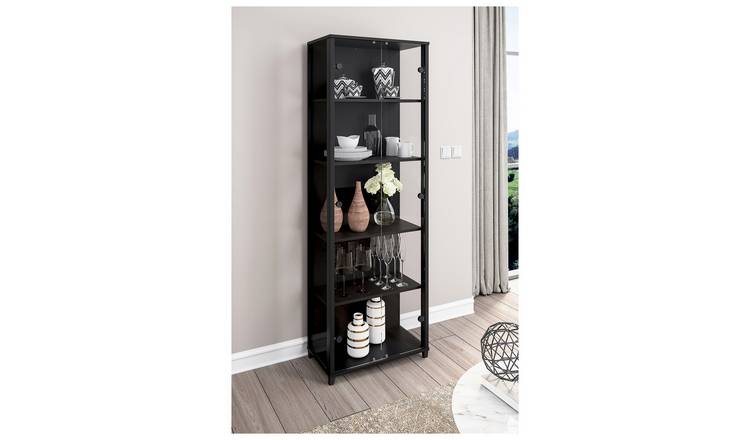 Argos Home Optima 2 Door Display Cabinet - Black