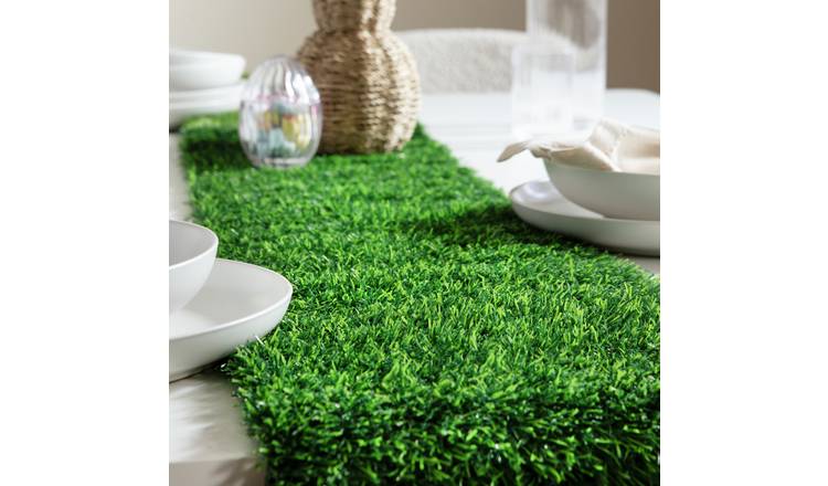 Home Faux Grass Runner Easter Decoration