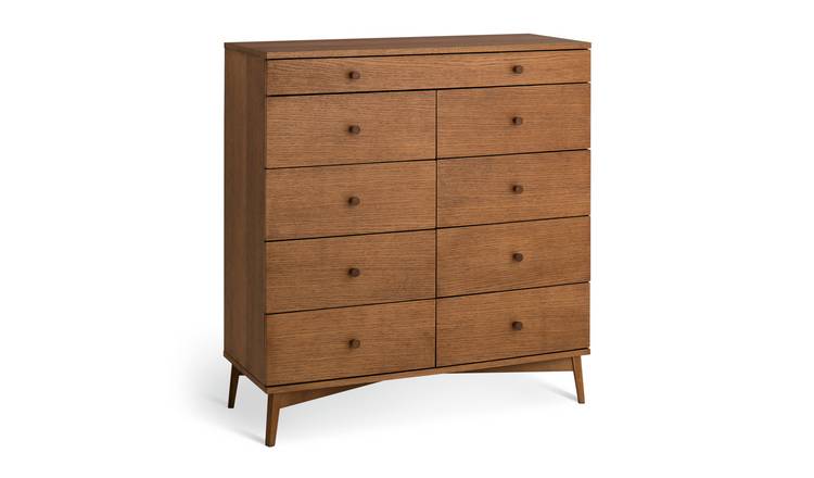Habitat Kirk 9 Drawer Chest - Walnut